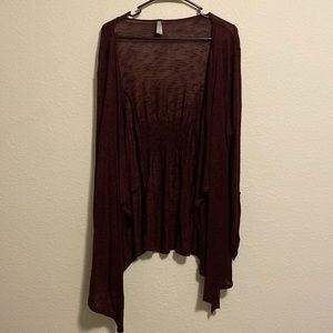 Vanity Maroon Cardigan